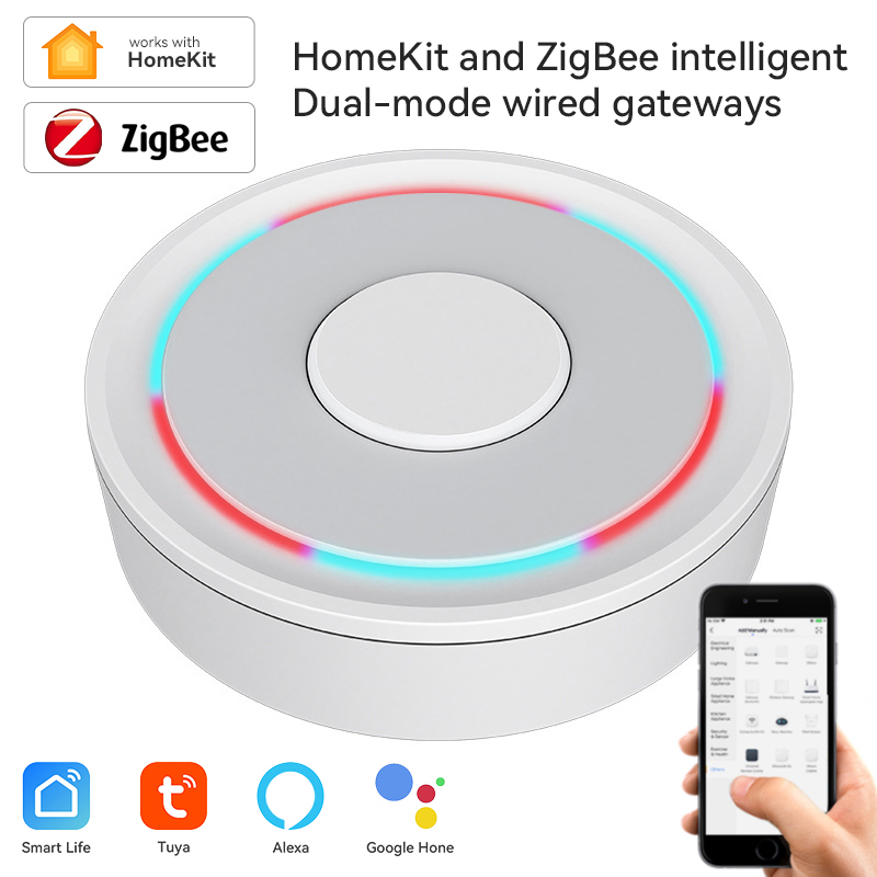 Home Automation Tutorial - Tuya-ZigBee 스마트 게이트웨이 홈키트, 유선 무선